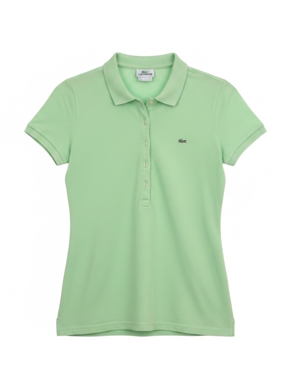 Lacoste Mint Green Polo Top with Crocodile Logo